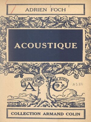 cover image of Acoustique